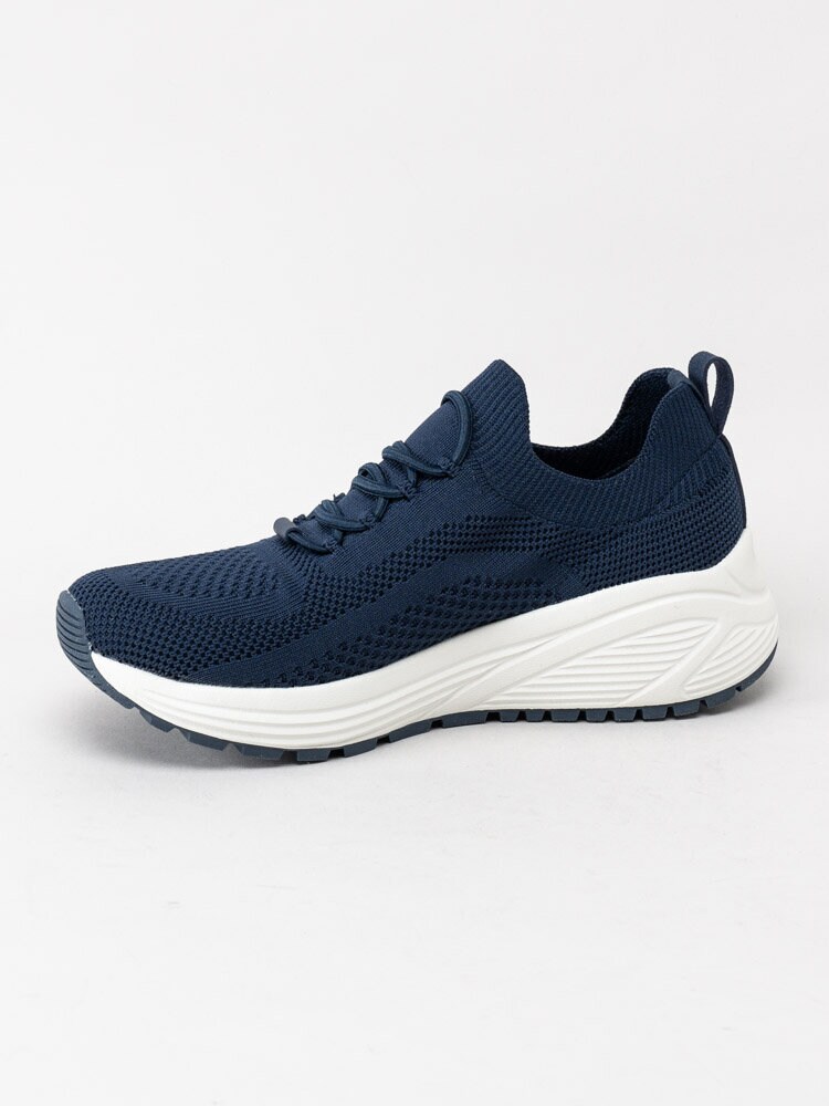 Skechers - BOBS Sparrow 2.0 - Marinblå slip on sneakers i textil