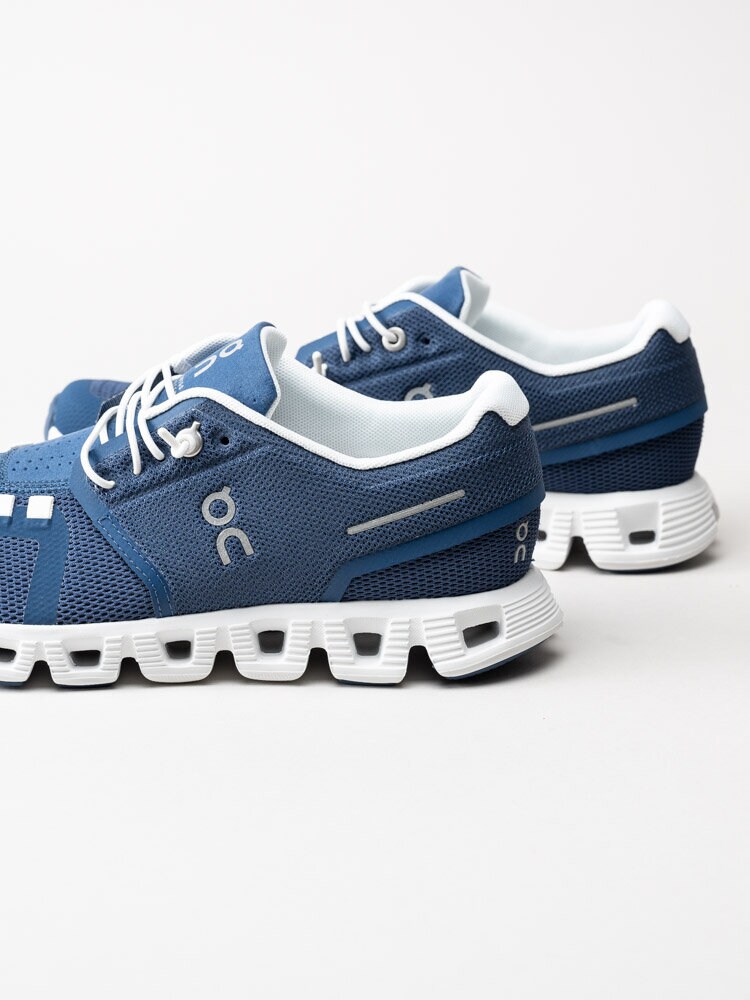On - Cloud 5 - Blå sportiga sneakers i textil