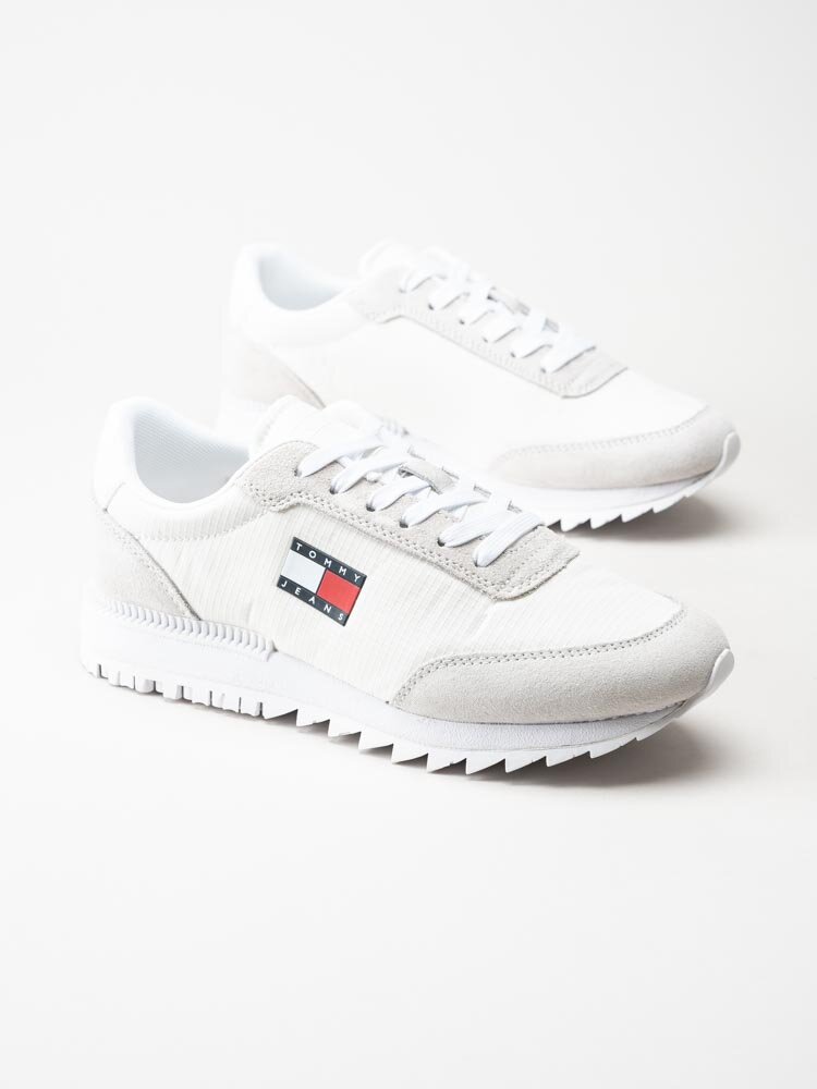 Tommy Hilfiger - Retro Evolve Wmn - Vita retrosneakers i textil