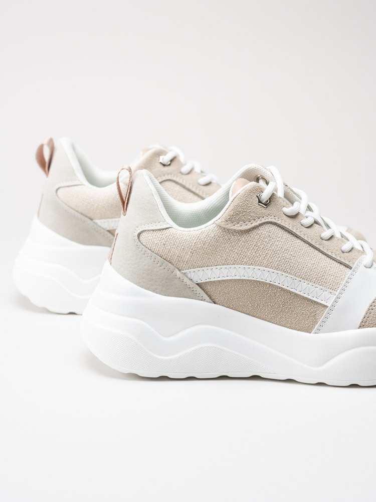 Duffy - Beige platåsneakers