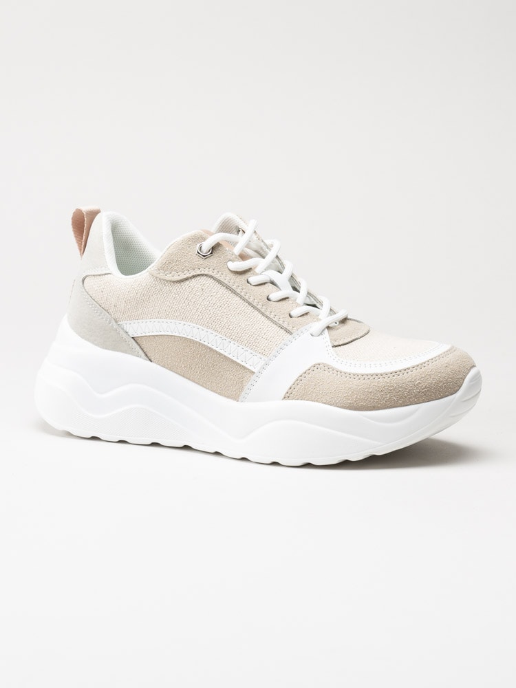 Duffy - Beige platåsneakers