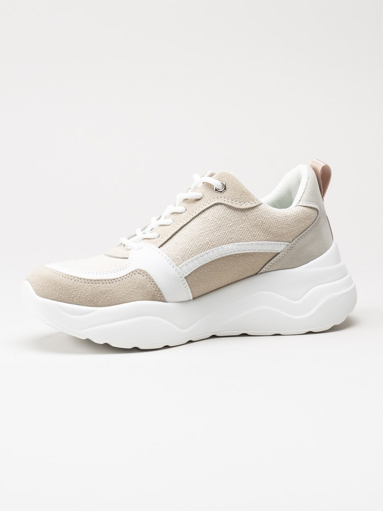 Duffy - Beige platåsneakers