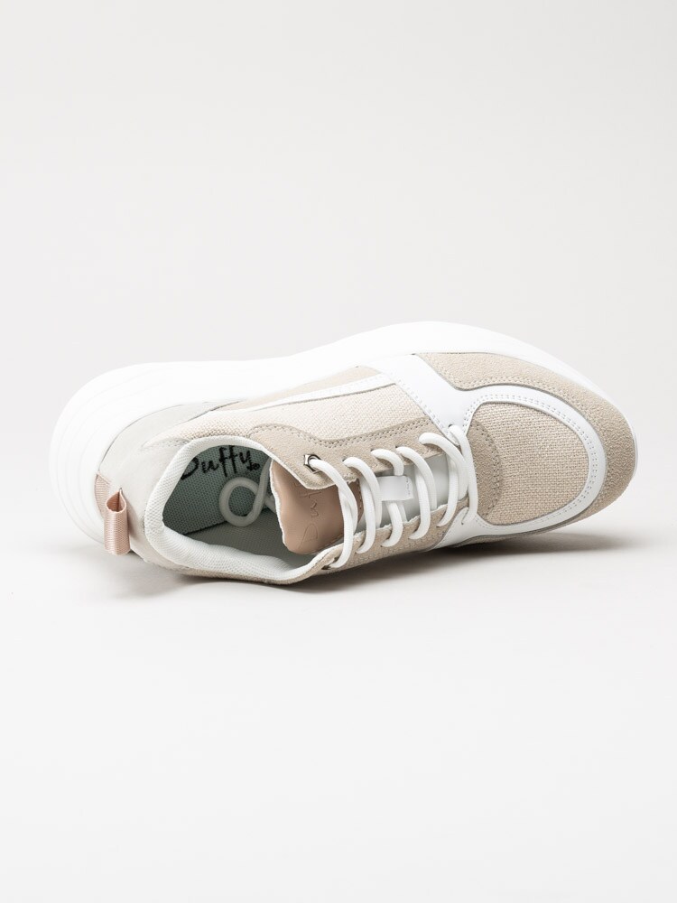 Duffy - Beige platåsneakers