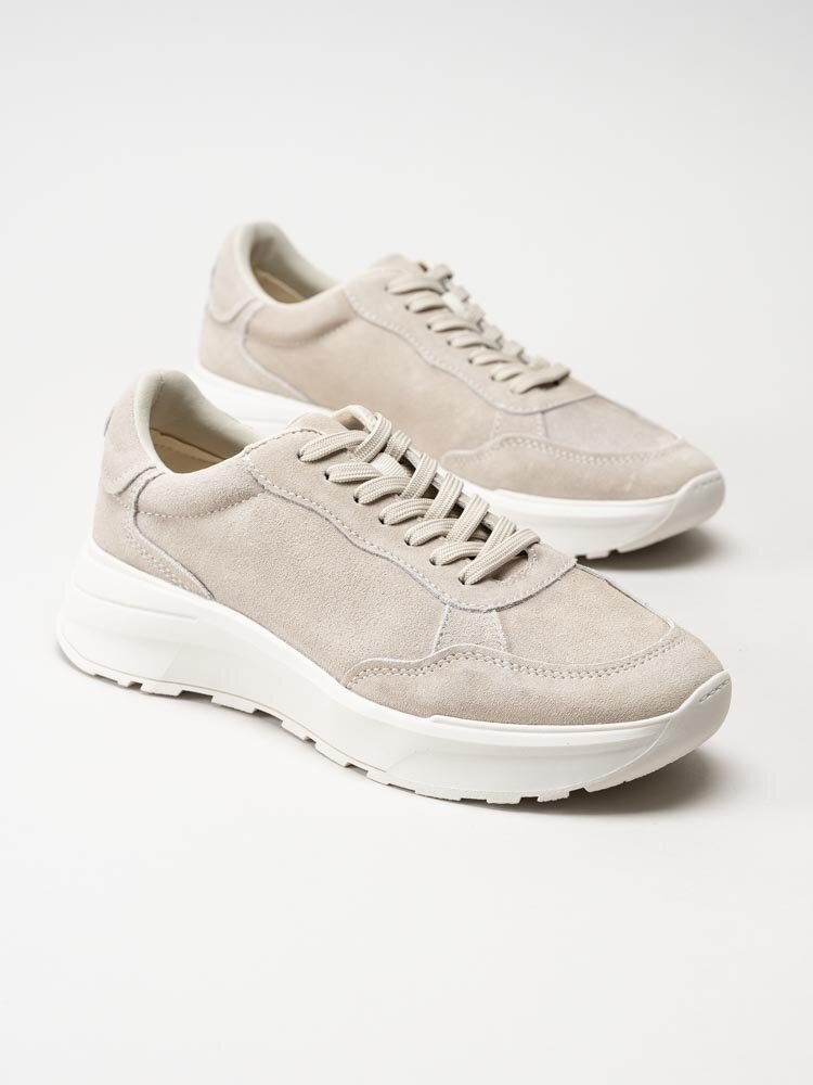 Vagabond - Janessa - Beige sportiga sneakers i mocka