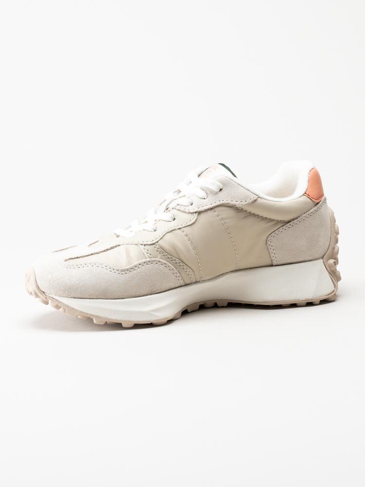 Tamaris - Beige retrosneakers i mocka