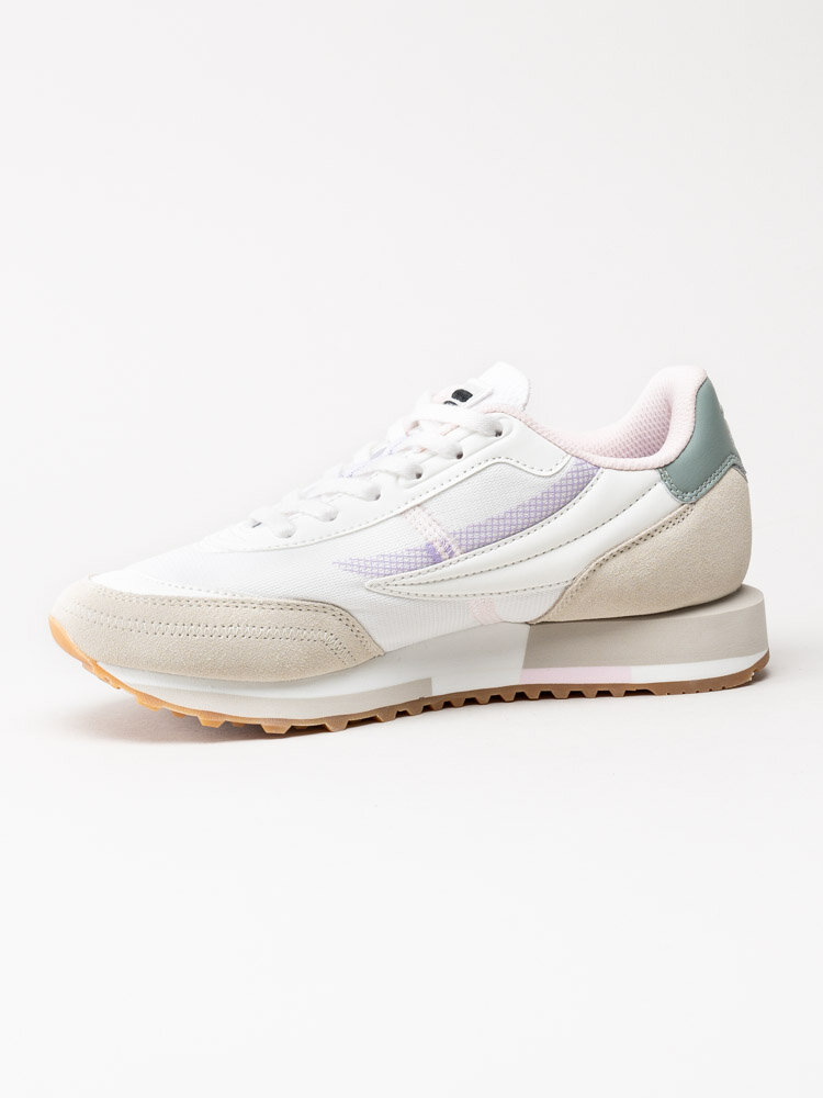 FILA - Retronique 22 Wmn - Vita retrosneakers med beige och lila detaljer
