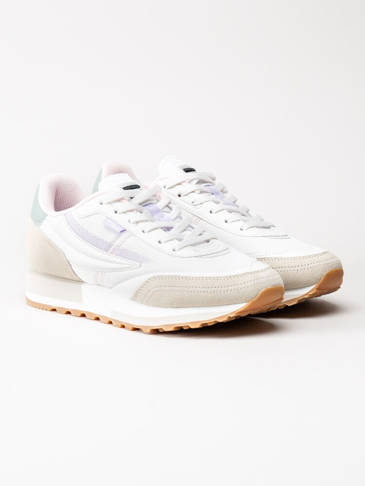 FILA - Retronique 22 Wmn - Vita retrosneakers med beige och lila detaljer