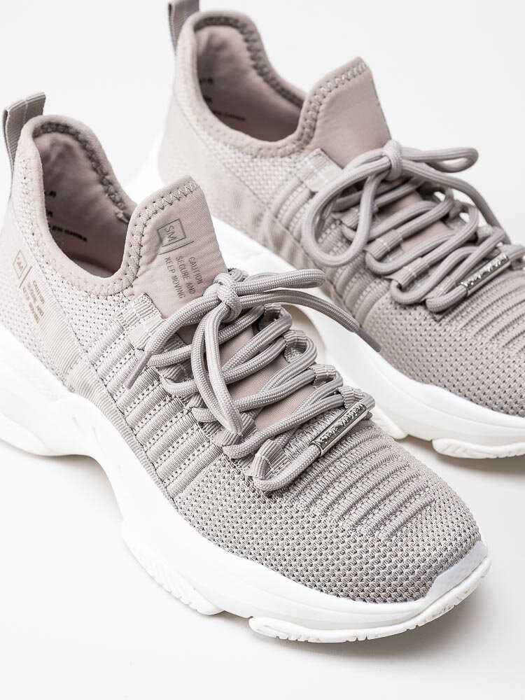 Steve Madden - Mac - Greige chunky sneakers i textil