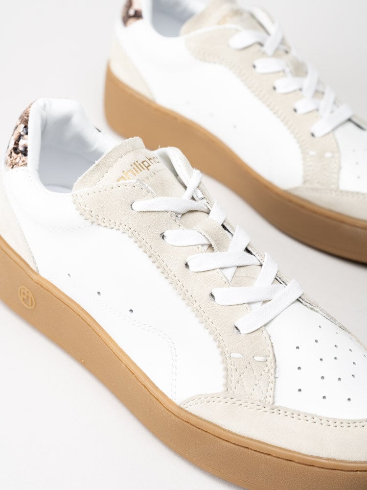 Philip Hog - Majken - Vita sneakers i skinn