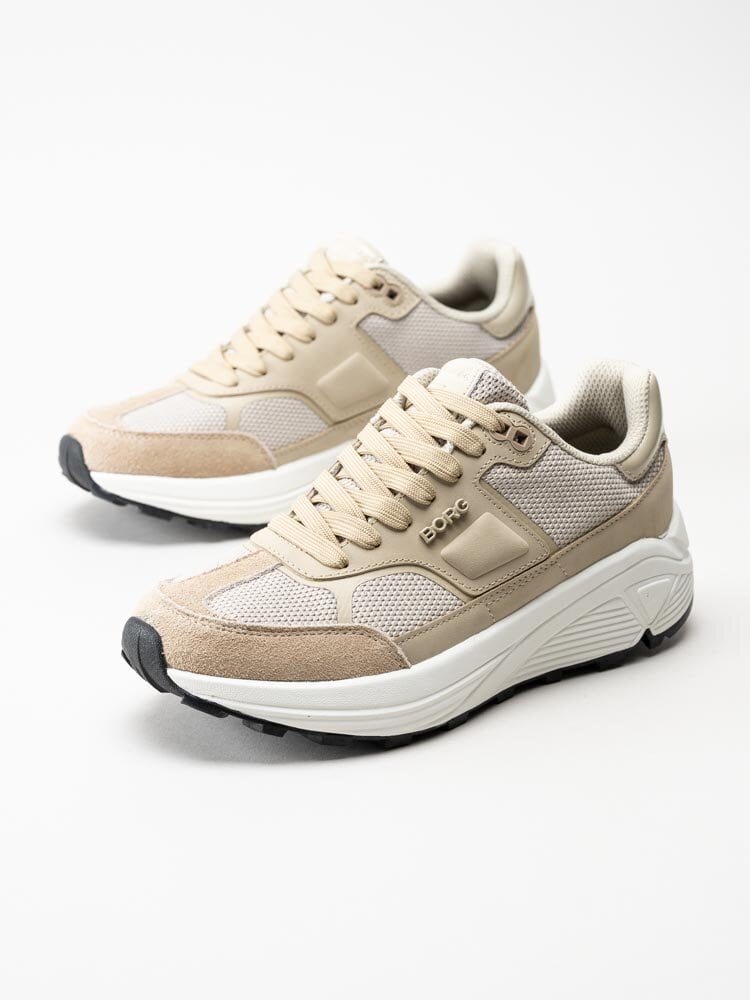 Björn Borg - R1300 Msh Pat W - Beige chunky sneakers