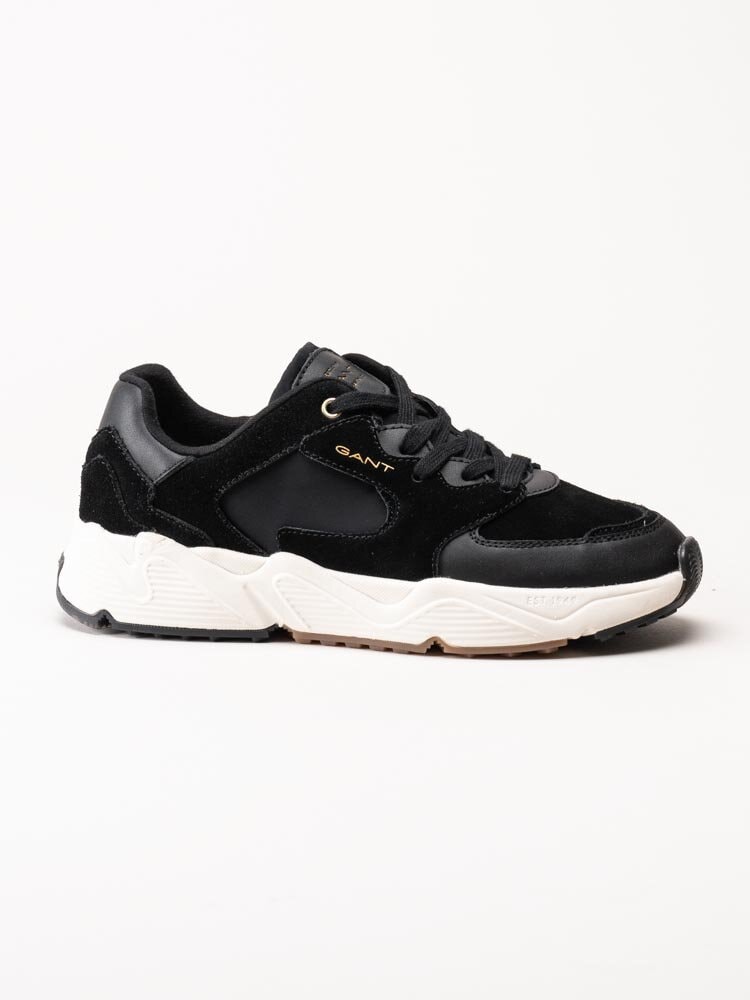 Gant Footwear - Nicerwill - Svarta sportiga sneakers i mocka