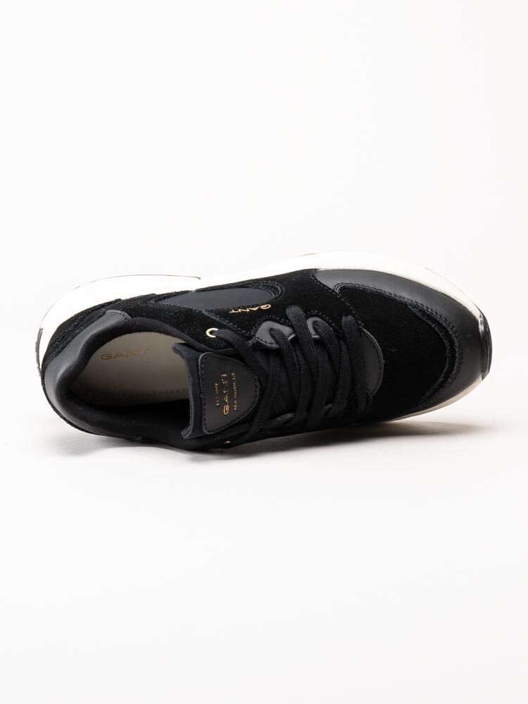 Gant Footwear - Nicerwill - Svarta sportiga sneakers i mocka