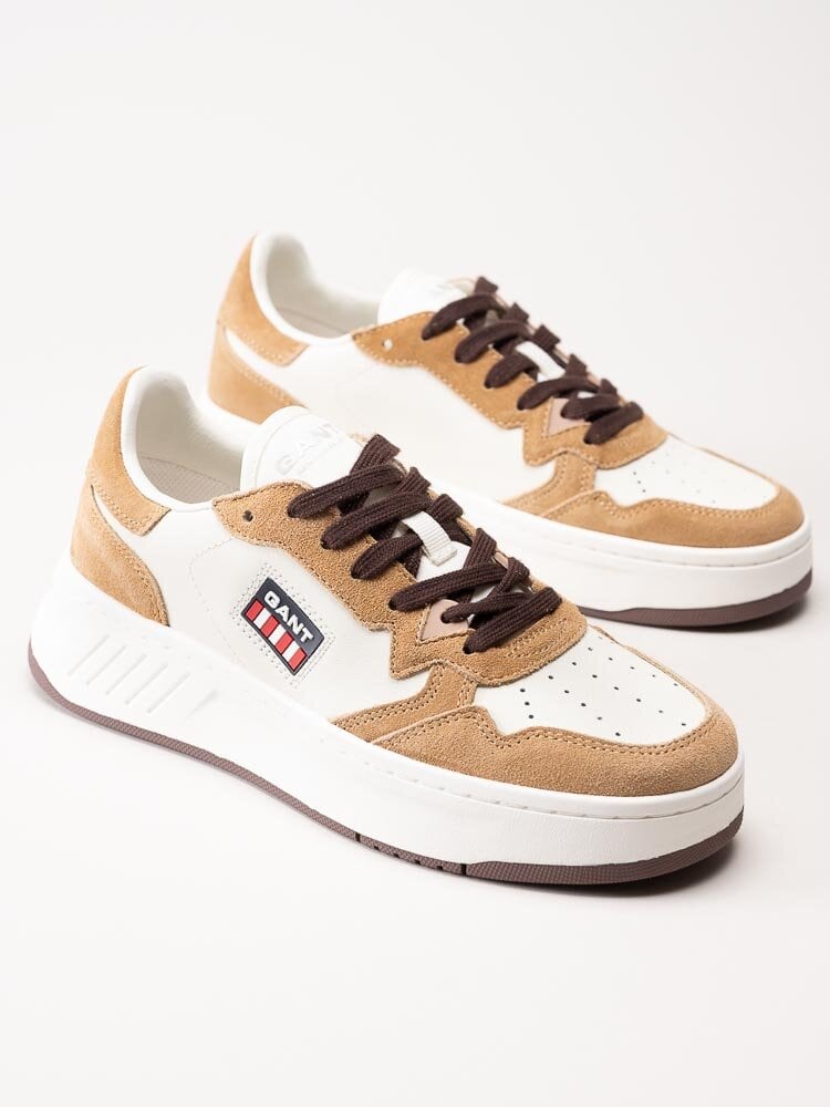 Gant Footwear - Yinsy - Off white sneakers i skinn