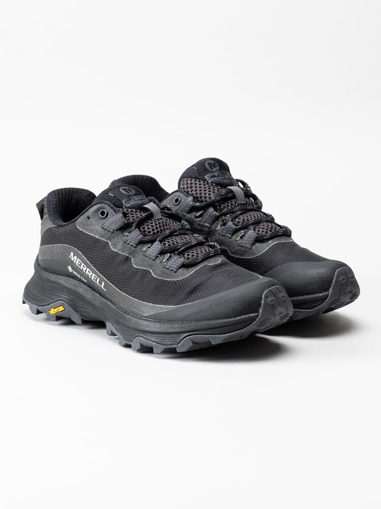 Merrell - Moab Speed GTX - Svarta grova promenadskor i gore-tex