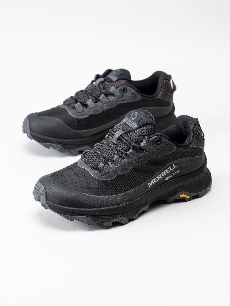 Merrell - Moab Speed GTX - Svarta grova promenadskor i gore-tex