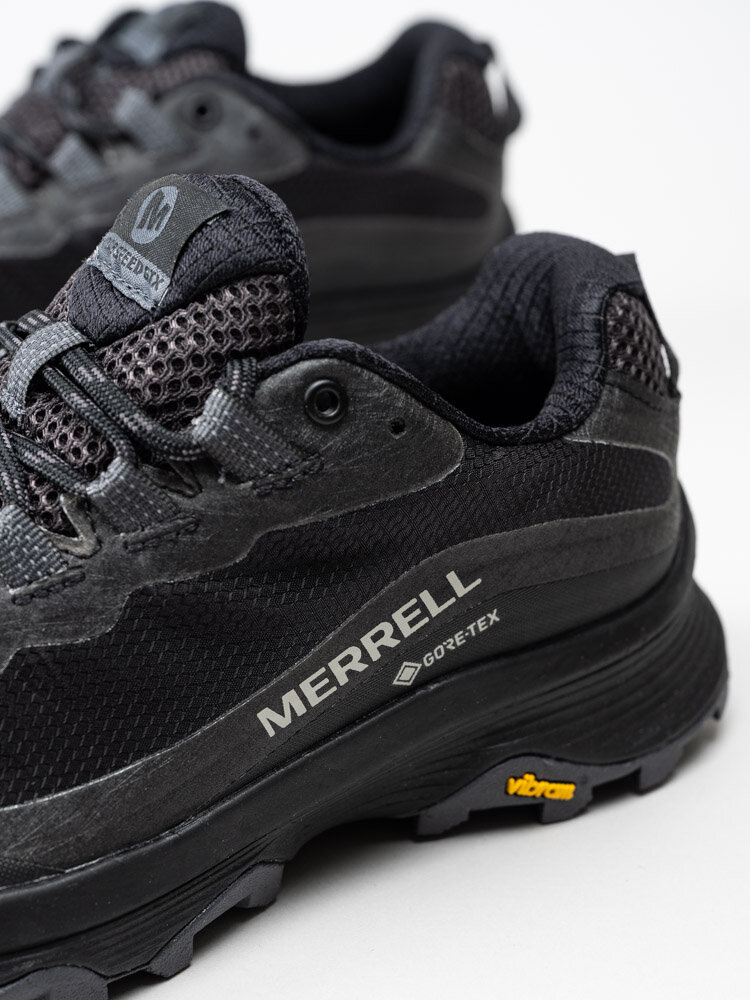 Merrell - Moab Speed GTX - Svarta grova promenadskor i gore-tex