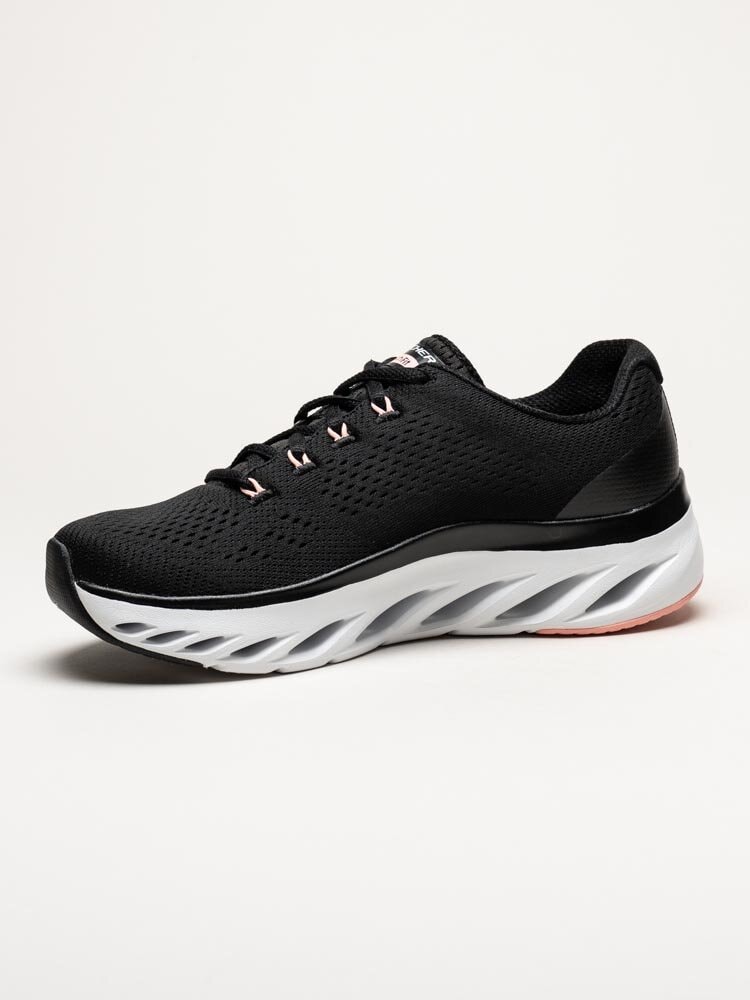 Skechers - Arch Fit Glide Step Top Glory - Svarta sportskor i textil