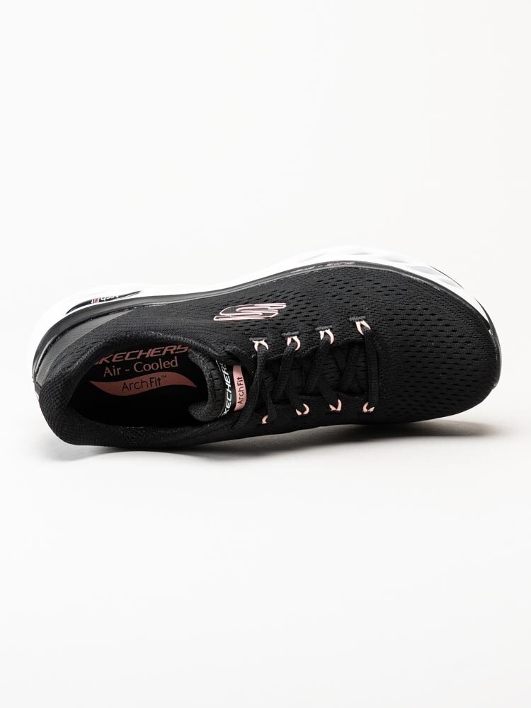 Skechers - Arch Fit Glide Step Top Glory - Svarta sportskor i textil