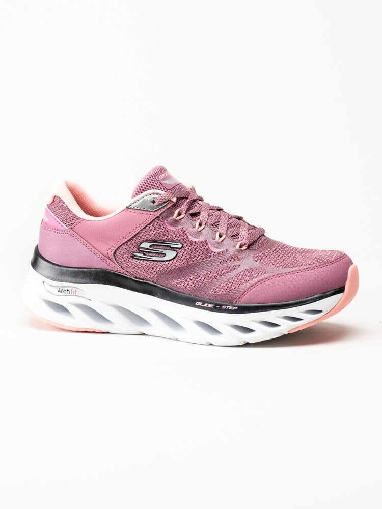 Skechers - Arch Fit Glide Step - Rosa sportskor i textil