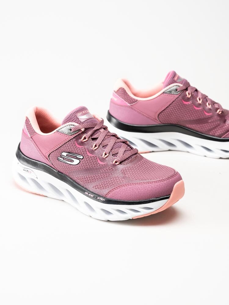 Skechers - Arch Fit Glide Step - Rosa sportskor i textil