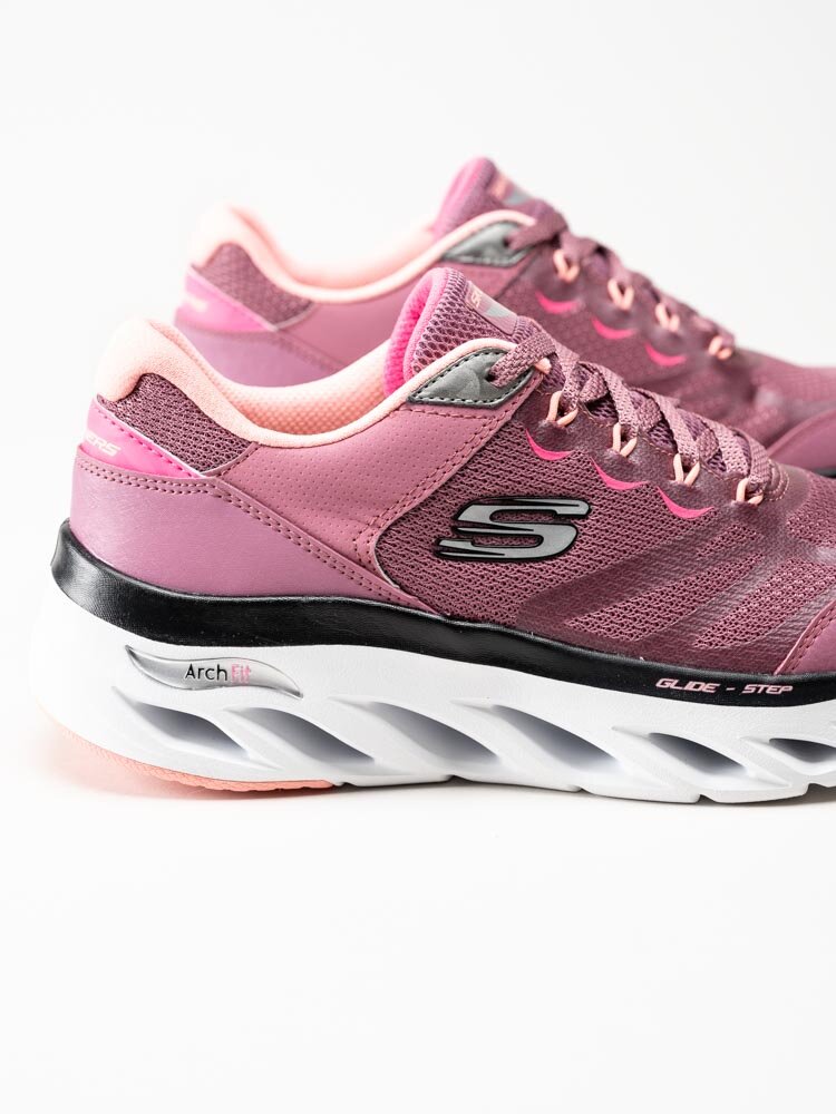 Skechers - Arch Fit Glide Step - Rosa sportskor i textil