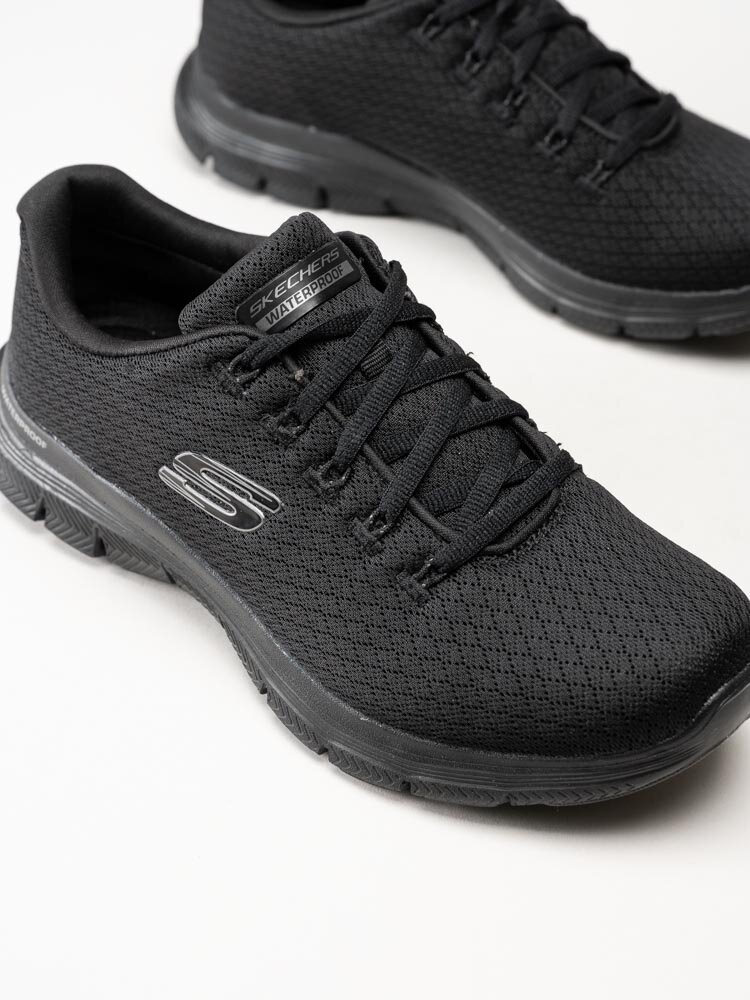 Skechers - Flex Appeal 4.0 CoatedFidelity - Svarta sportiga sneakers i textil