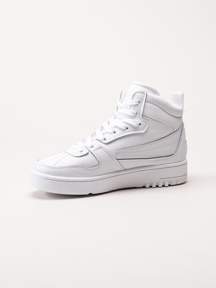 FILA - Fxventuno Le Mid Wmn - Vita höga sneakers i skinn