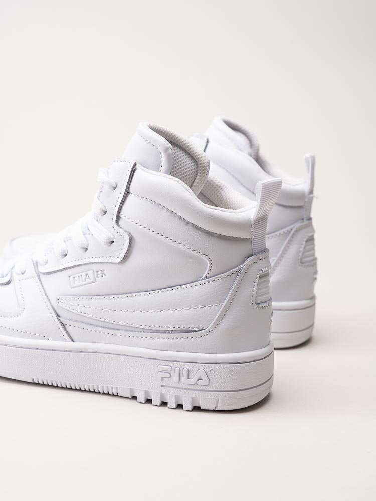 FILA - Fxventuno Le Mid Wmn - Vita höga sneakers i skinn