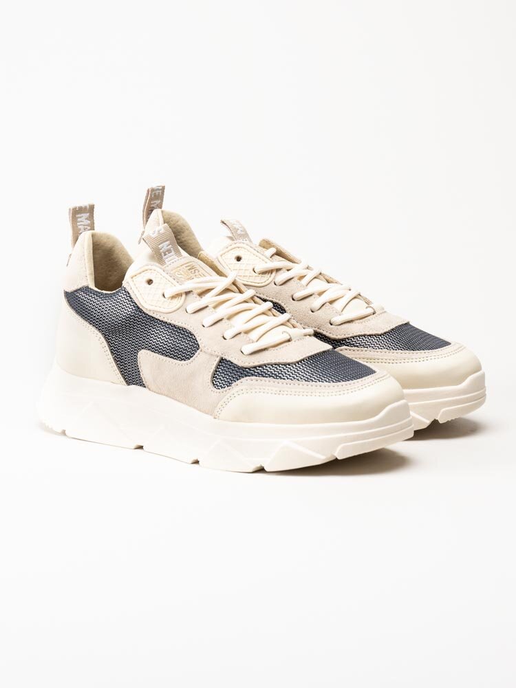 Steve Madden - Pitty - Off white platåsneakers i mocka