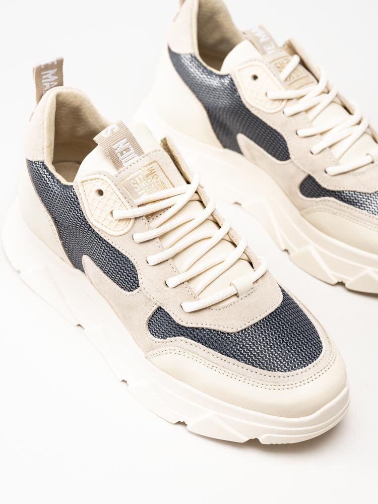 Steve Madden - Pitty - Off white platåsneakers i mocka