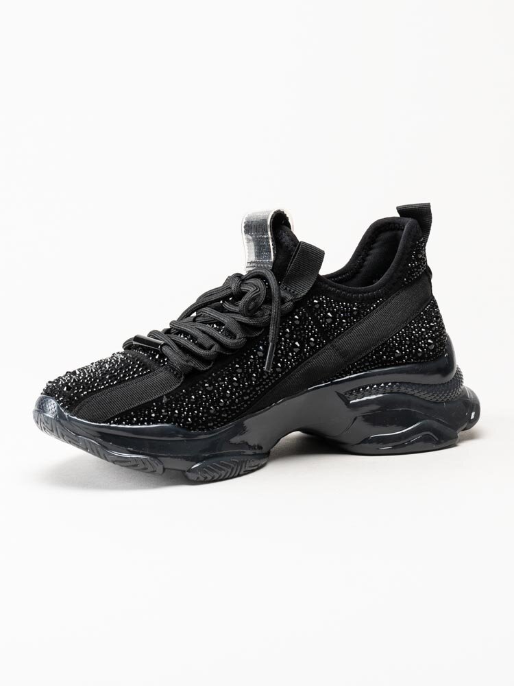 Steve Madden - Maxima-R - Svarta chunky sneakers med strass