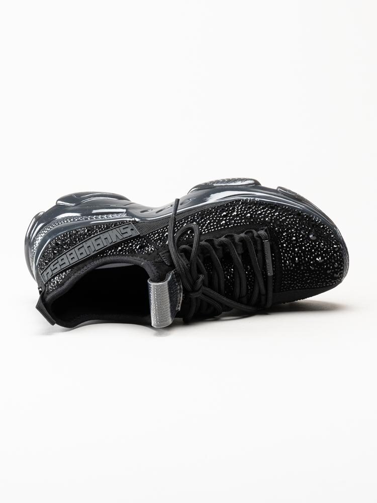Steve Madden - Maxima-R - Svarta chunky sneakers med strass