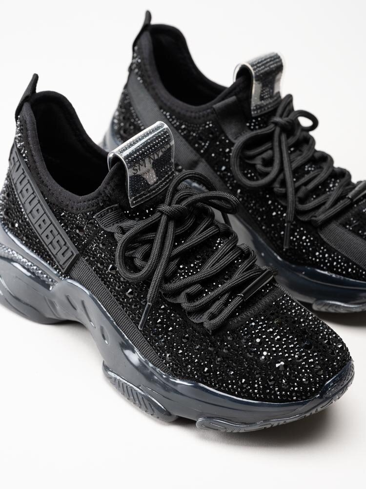 Steve Madden - Maxima-R - Svarta chunky sneakers med strass