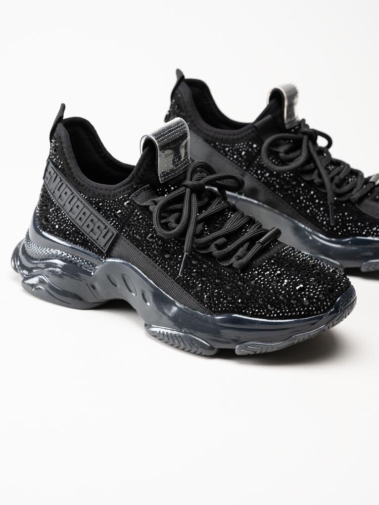 Steve Madden - Maxima-R - Svarta chunky sneakers med strass