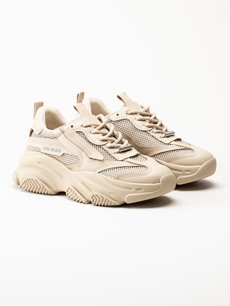 Steve Madden - Possession - Beige chunky sneakers i textil