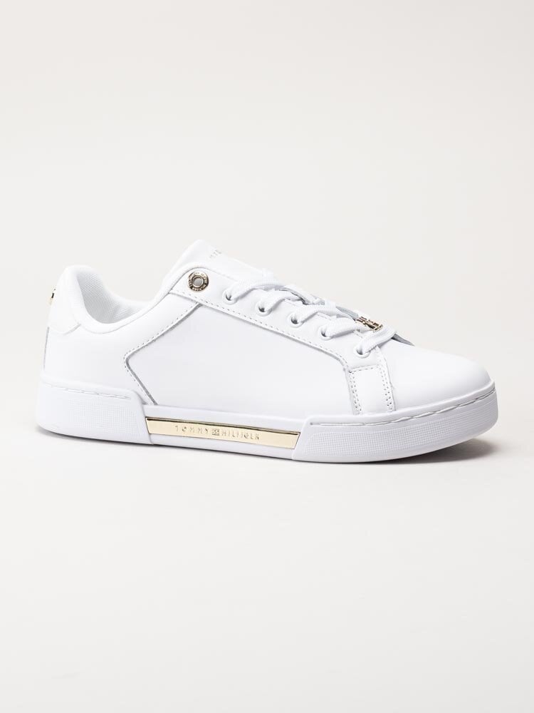 Tommy Hilfiger - TH Court Sneaker - Vita sneakers i skinn