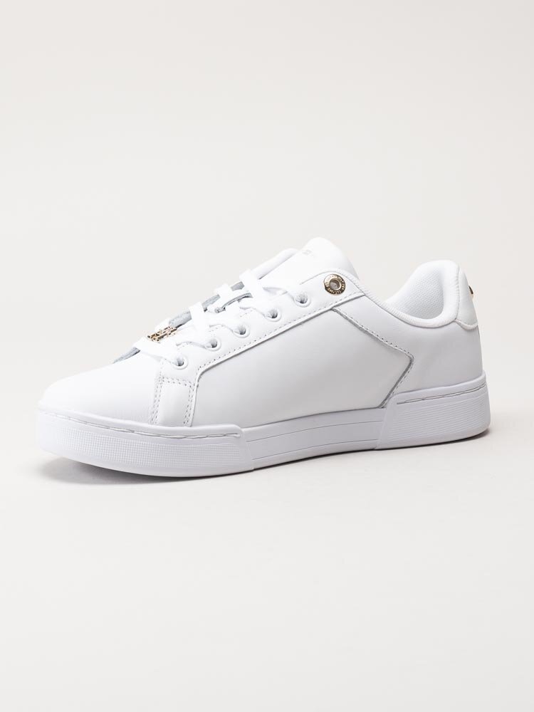 Tommy Hilfiger - TH Court Sneaker - Vita sneakers i skinn