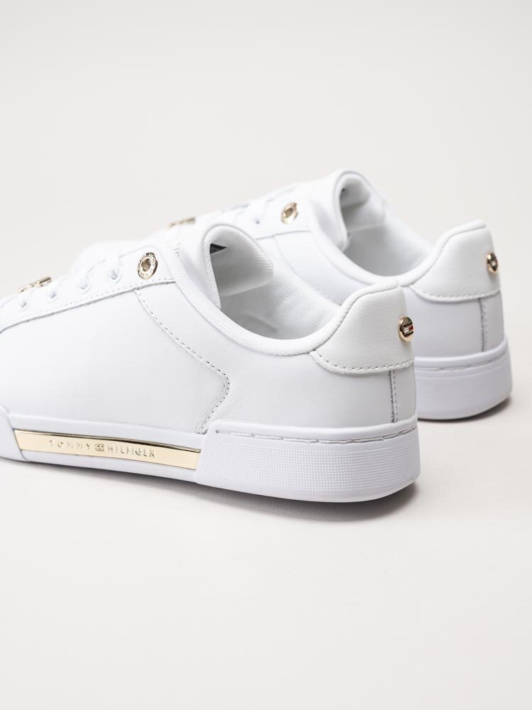 Tommy Hilfiger - TH Court Sneaker - Vita sneakers i skinn