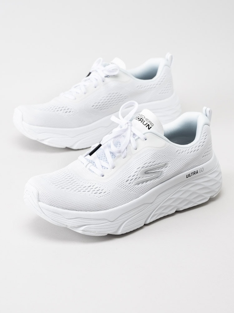 Skechers - Max Cushioning Elite - Vita sköna sportskor i textil