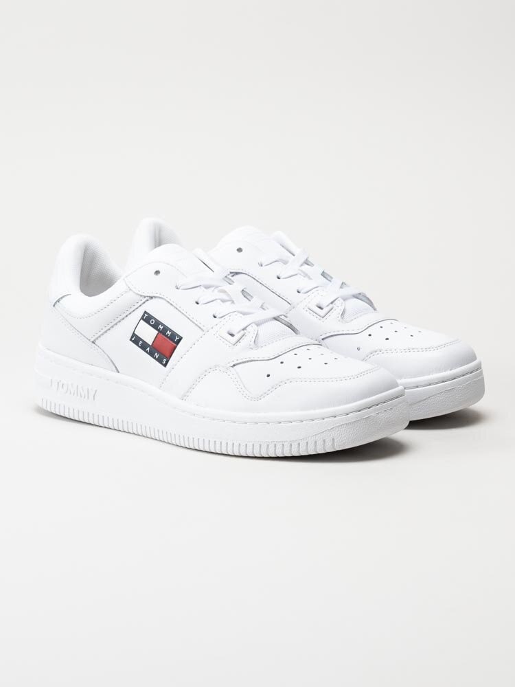 Tommy Hilfiger - Retro Basket Wmn - Vita basketinspirerade sneakers