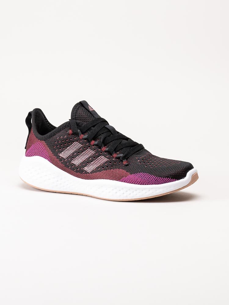 Adidas - Fluidflow 2.0 - Svarta sportskor med rosa inslag