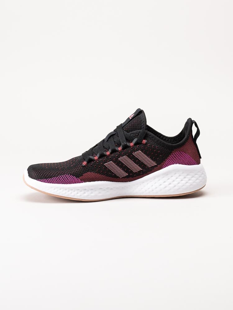 Adidas - Fluidflow 2.0 - Svarta sportskor med rosa inslag