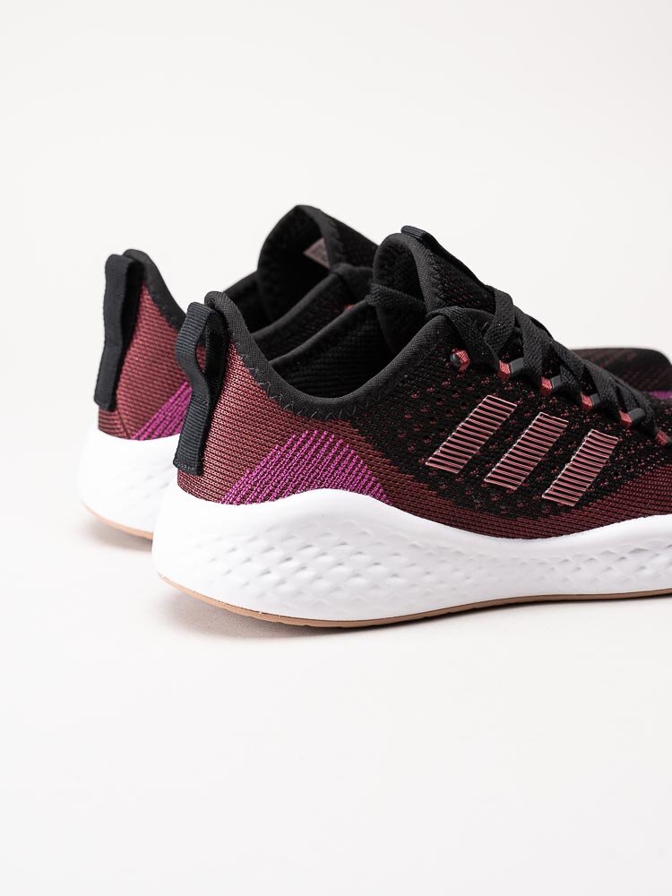 Adidas - Fluidflow 2.0 - Svarta sportskor med rosa inslag