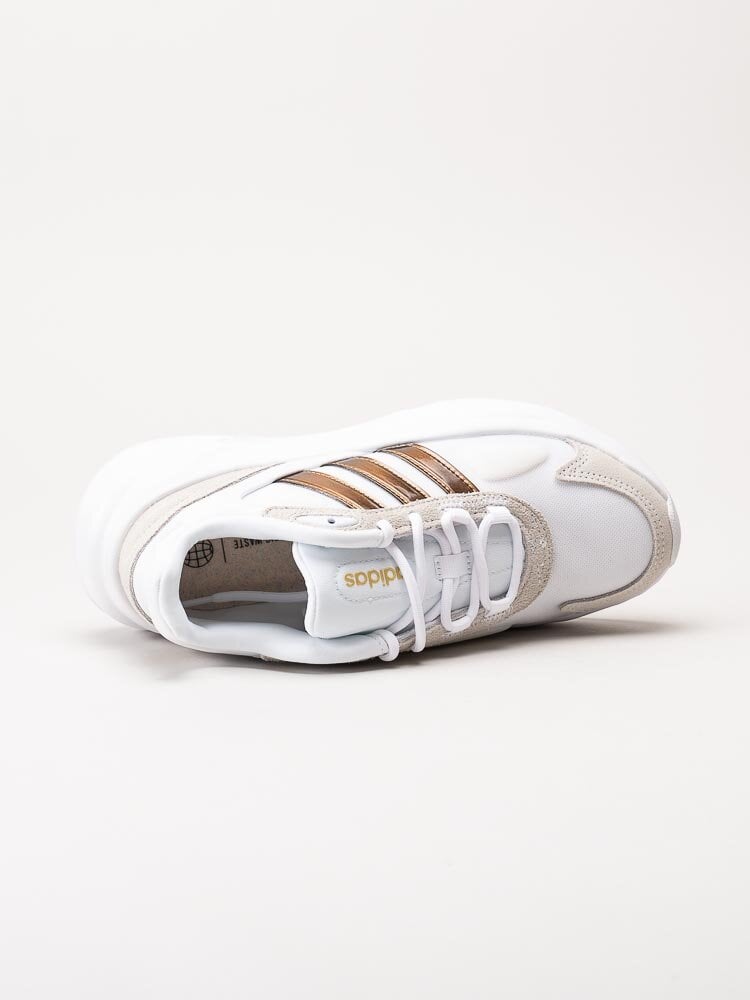 Adidas - Ozelle - Vita sneakers med kopparfärgade stripes