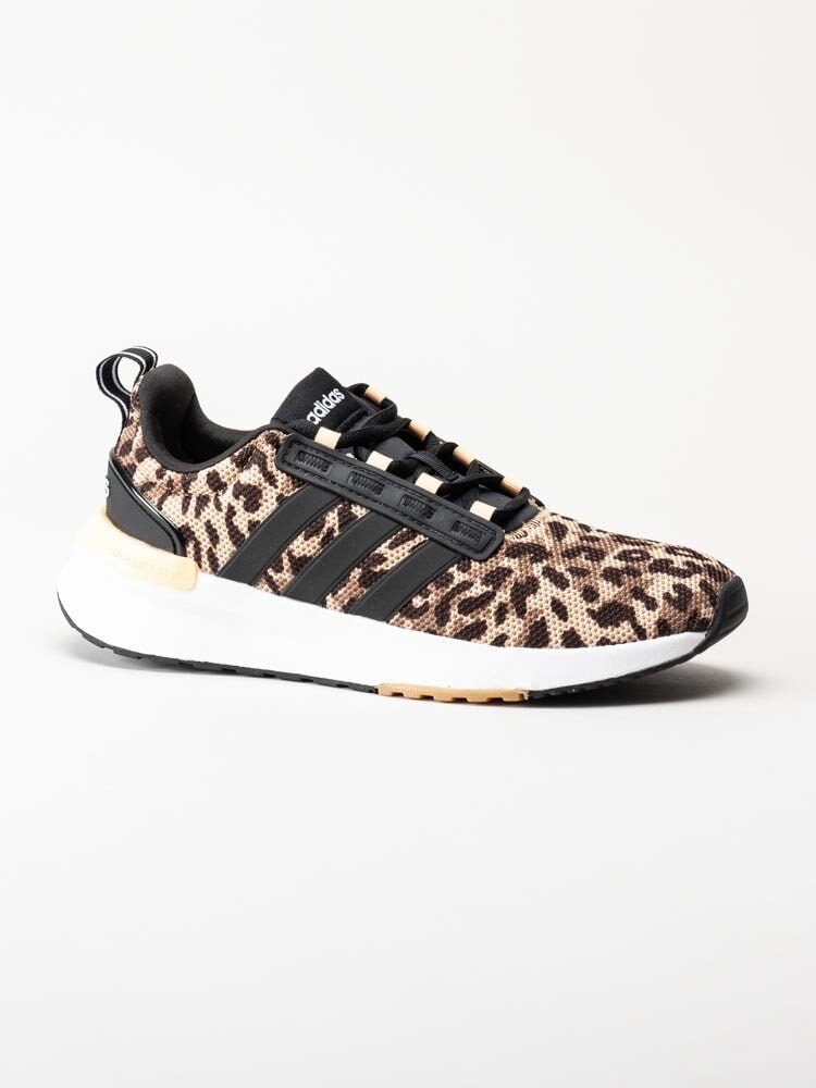 Adidas - Racer TR21 - Svarta leopardmönstrade sneakers i textil