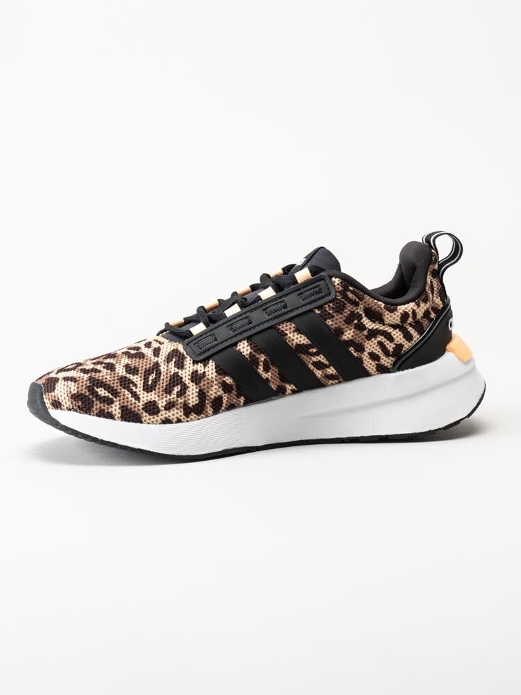 Adidas - Racer TR21 - Svarta leopardmönstrade sneakers i textil