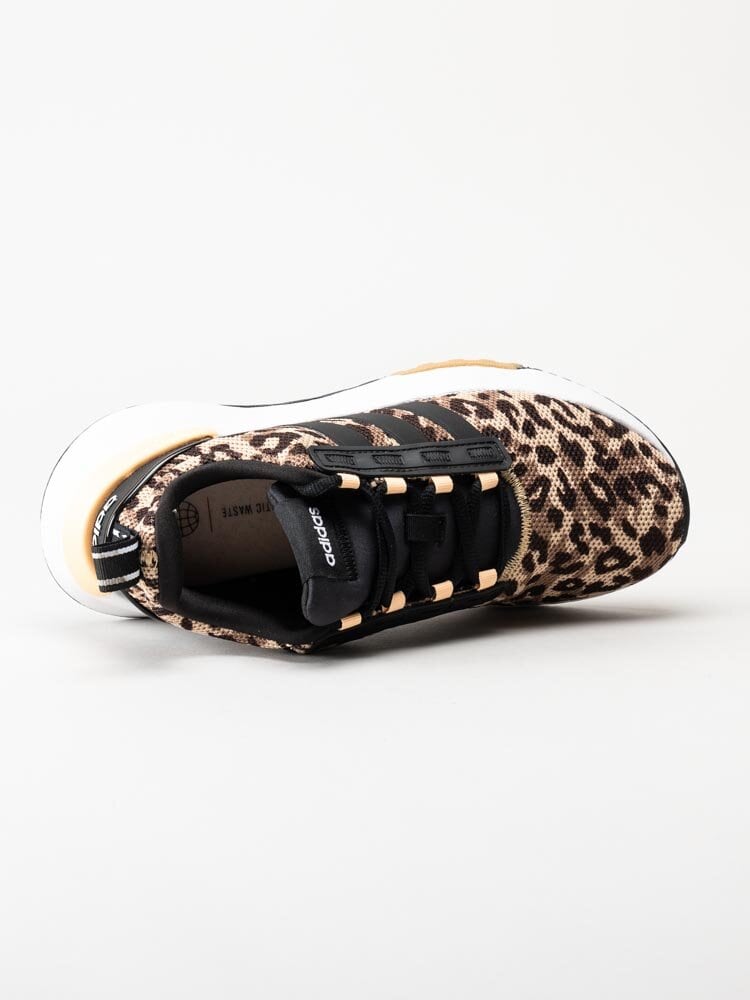 Adidas - Racer TR21 - Svarta leopardmönstrade sneakers i textil