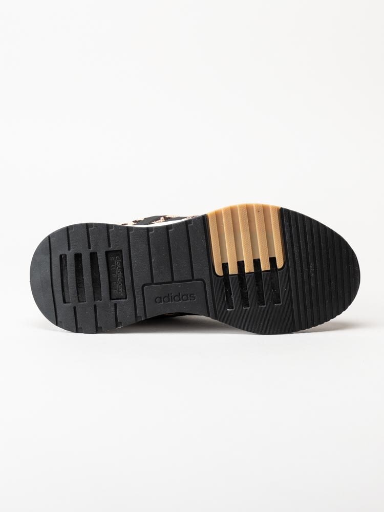 Adidas - Racer TR21 - Svarta leopardmönstrade sneakers i textil
