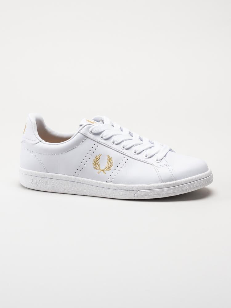 Fred Perry - B721 leather - Vita unisex sneakers i skinn