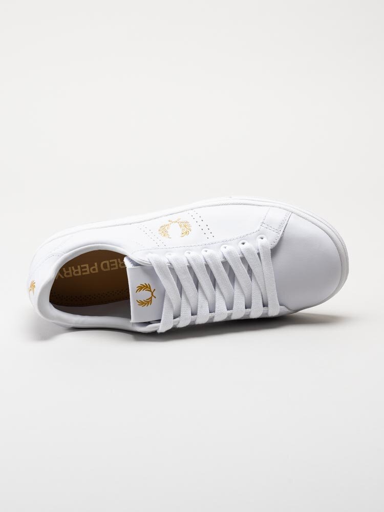 Fred Perry - B721 leather - Vita unisex sneakers i skinn